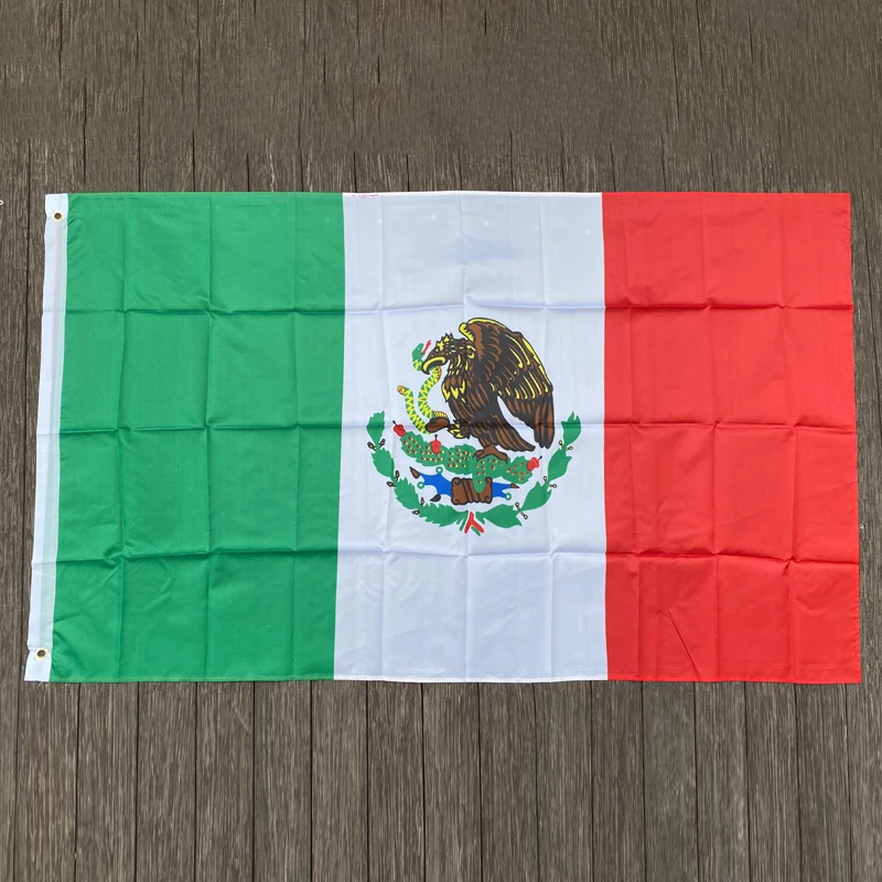 

free shipping xvggdg 90 x 150 cm Mexico Flag Mexican Country Indoor Outdoor Banner Pennant Home decoration polyester banner