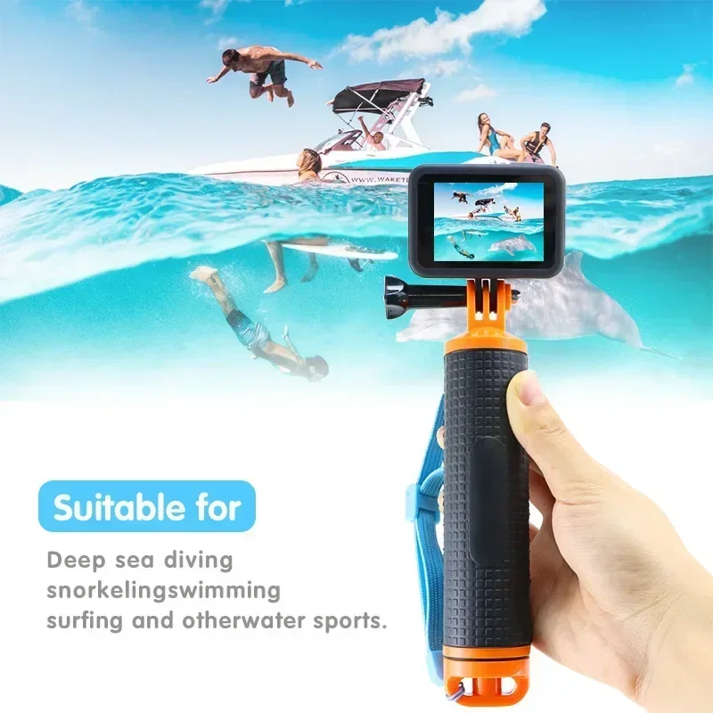 Плавающая рукоятка штатив плавучий стержень палка монопод для Go Pro Hero10 9 8 7 6 5 4 3