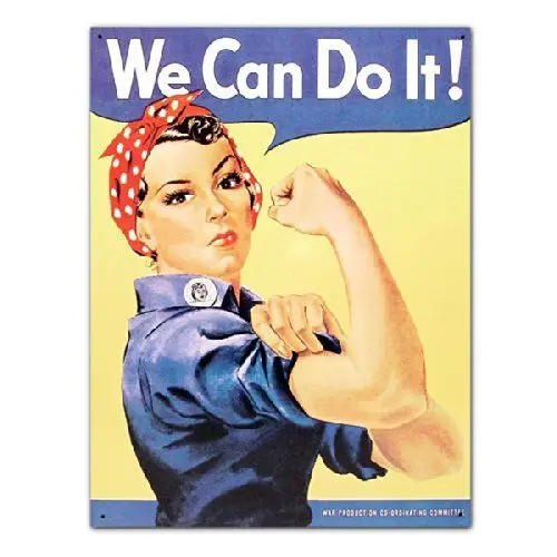 Rosie the Riveter We Can Do It WW2 военный Ретро винтажный стиль металлический жестяной знак