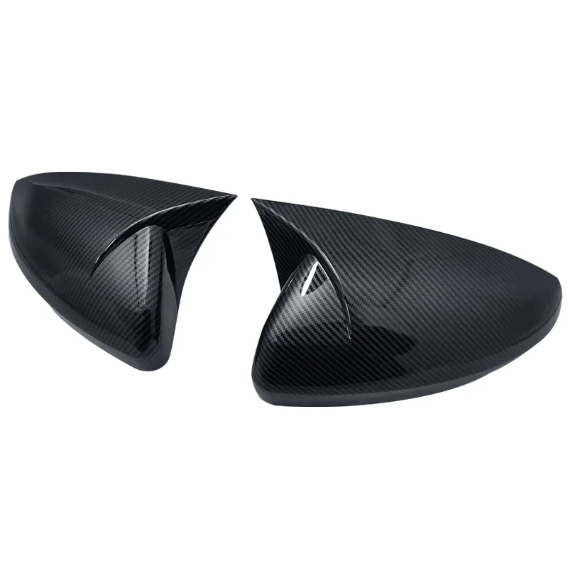 Карбоновая Крышка для бокового зеркала VW polo 2019 2020 2021 черные колпачки заднего вида