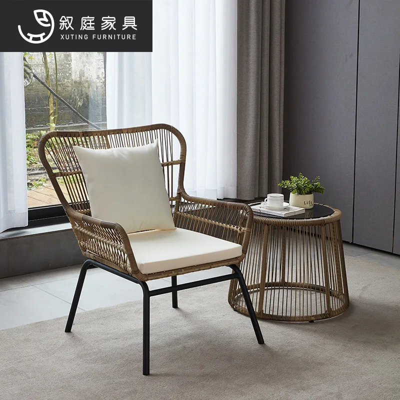 

Outdoor furniture table chair leisure coffee table combination rattan chair villa courtyard scenic area