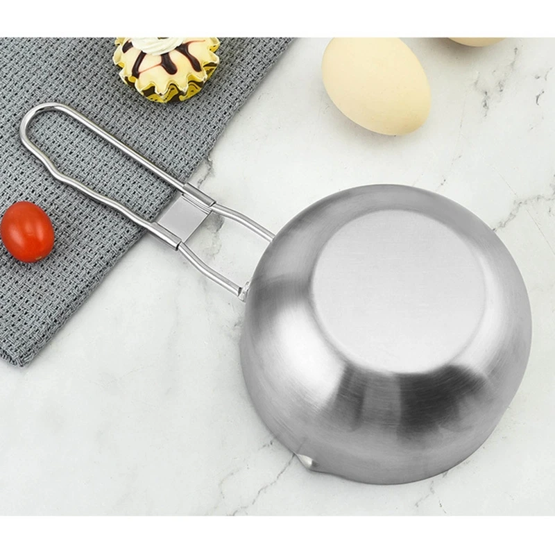 

Многофункциональная Сковорода Из Нержавеющей Стали с двусторонней формовочной губой, сковорода для снега, сковорода для лапши быстрого пр...