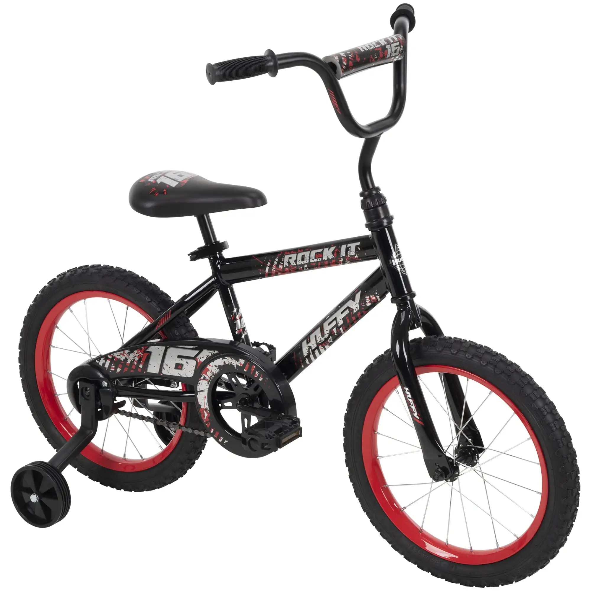 

16 Inch Rock It Boys Sidewalk Bike, Black