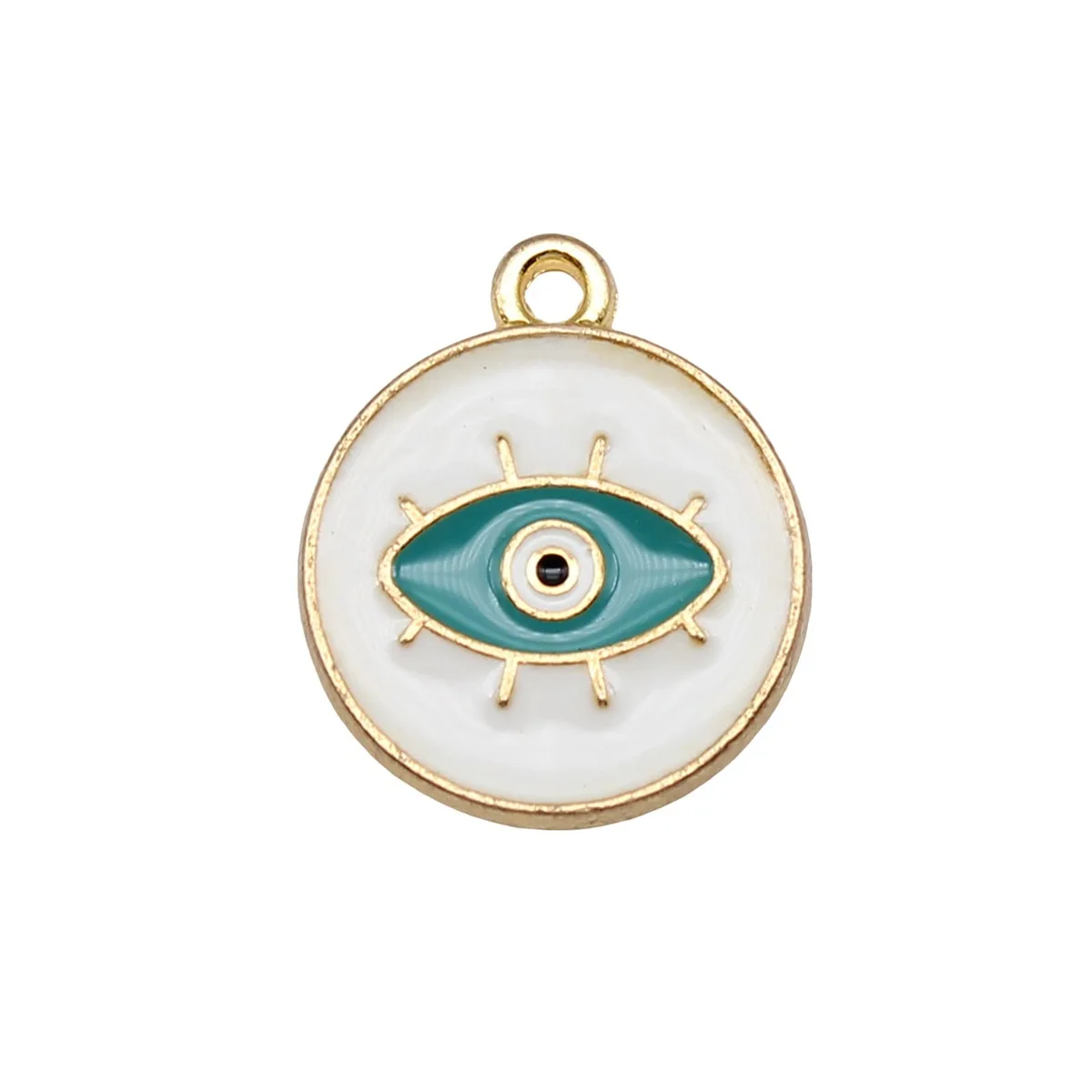 WYSIWYG 10 шт. 16x18 мм 4 цвета подвески от сглаза кулон для самостоятельного