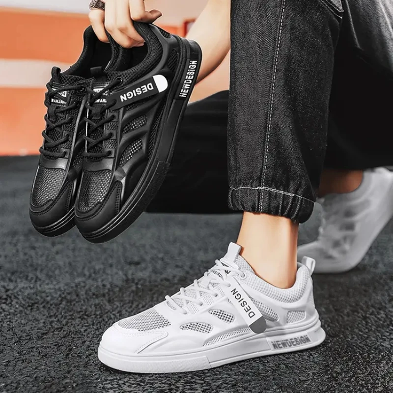 Новинка 2023 мужская обувь Весенняя дышащая женская белая Мужская универсальная