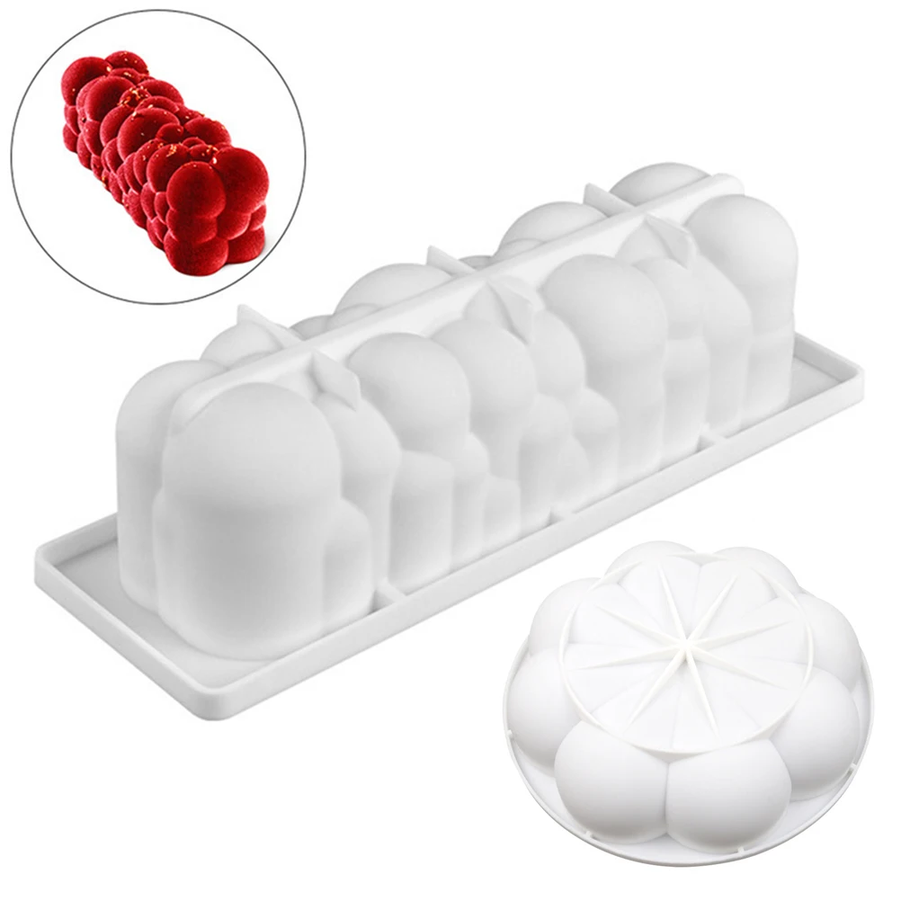 

Cloud Bubble Silicone Baking Tray Cake Pan Diy Desserts Mousse Mold 2023
