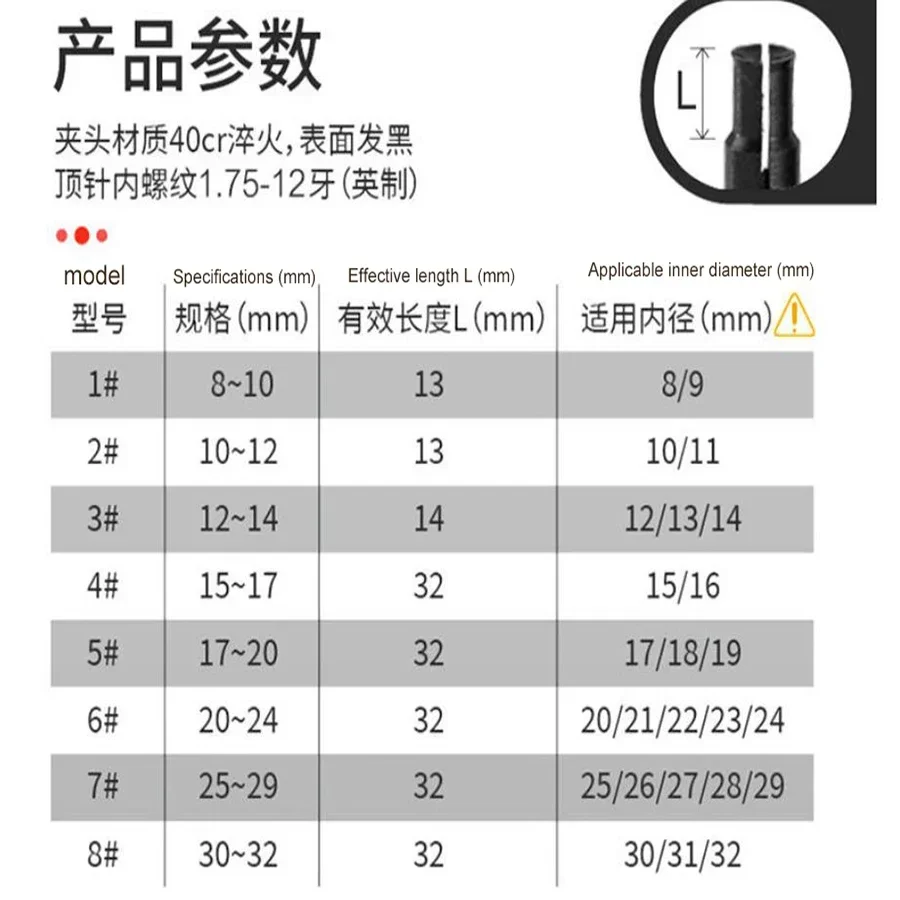 8-32 мм съемник внутреннего отверстия подшипника инструмент для удаления