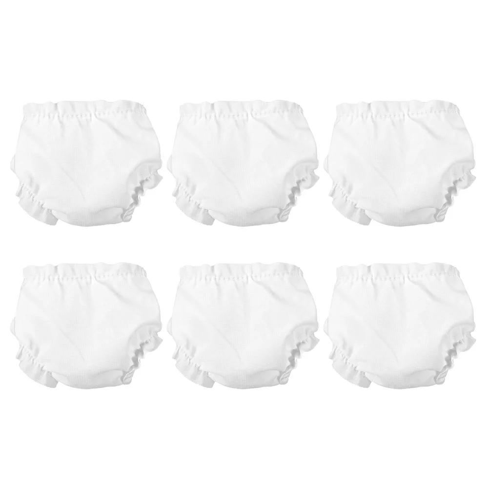 

6 Pcs Miniature Toys Dollhouse Cloth Dress Accessories Diapers for dolls