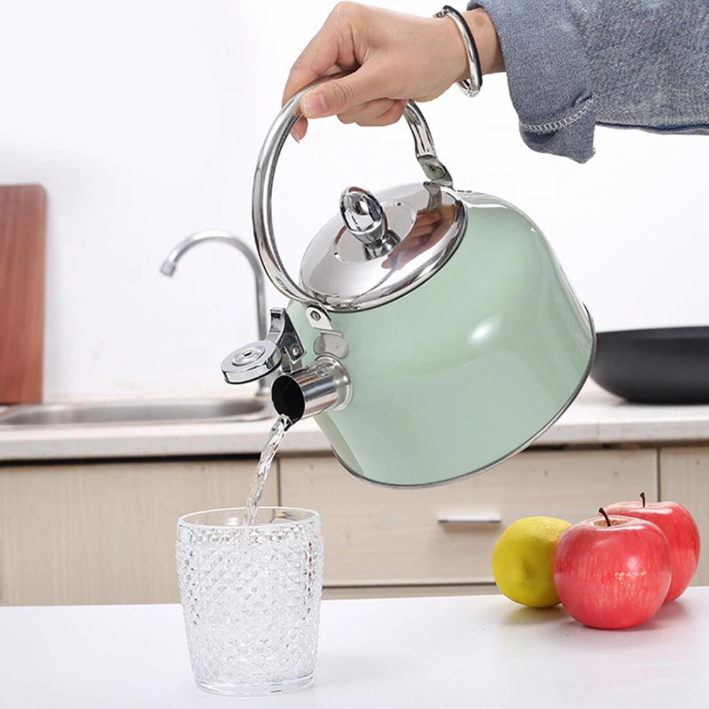 

2.5L Whistling Kettle For Gas Stove All Stovetops 201 Stainless Steel Coffee Tea Kettle Japanese Gas Teapot Kitchen Appliances