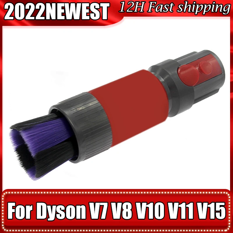 Traceless Dust Brushes Head For Dyson V7 V8 V10 V11 V12 V15 Vacuum Cleaner Accessories Replacement Spare Parts Connector Adapter