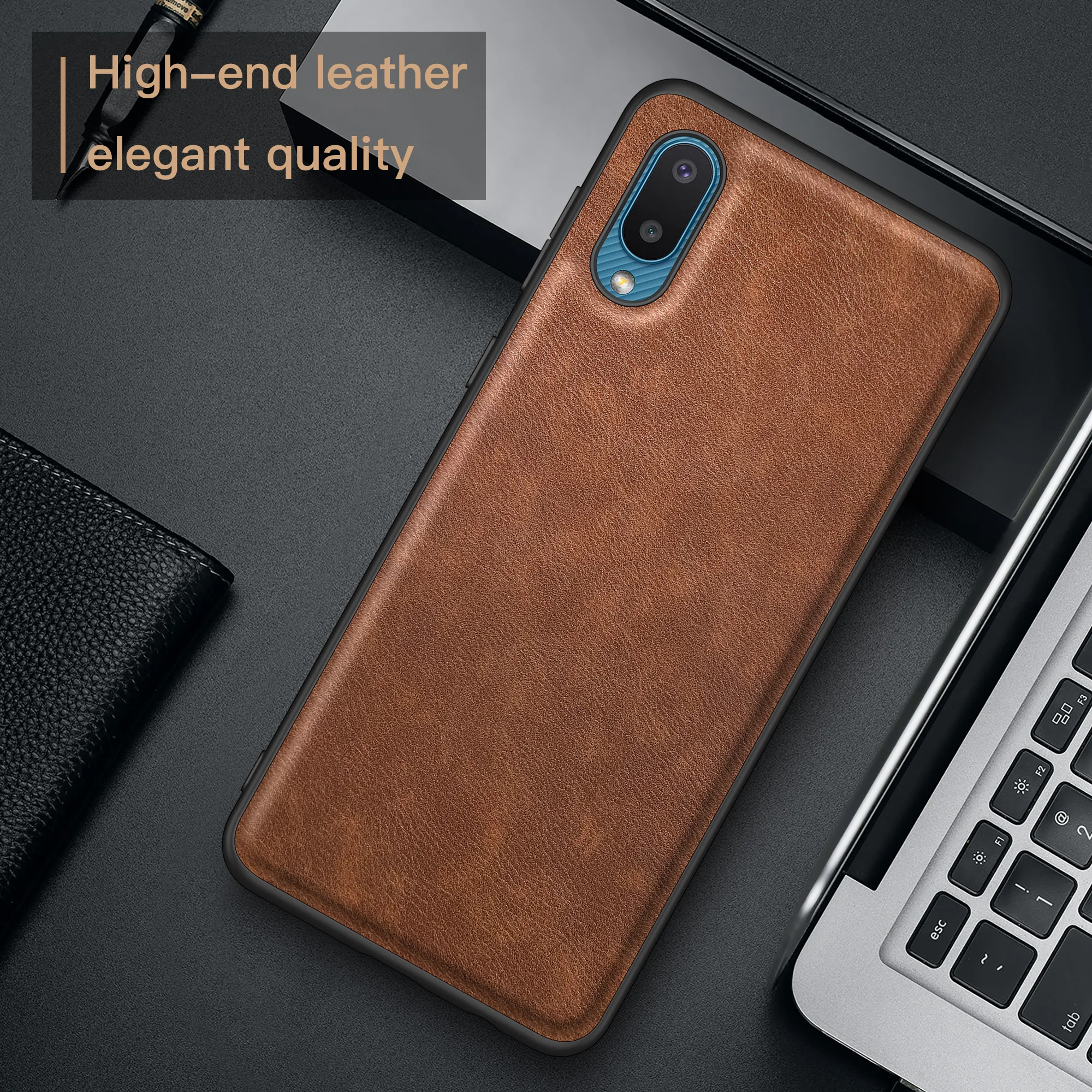 

Samsung Galaxy A02 Case Luxury Vintage Leather Skin With Phone Cover For