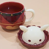 360ml coffee cup genshin impact original klee mug cosplay talent ceramic mug diy bomb cute anime coffee cup 2022 new gift set