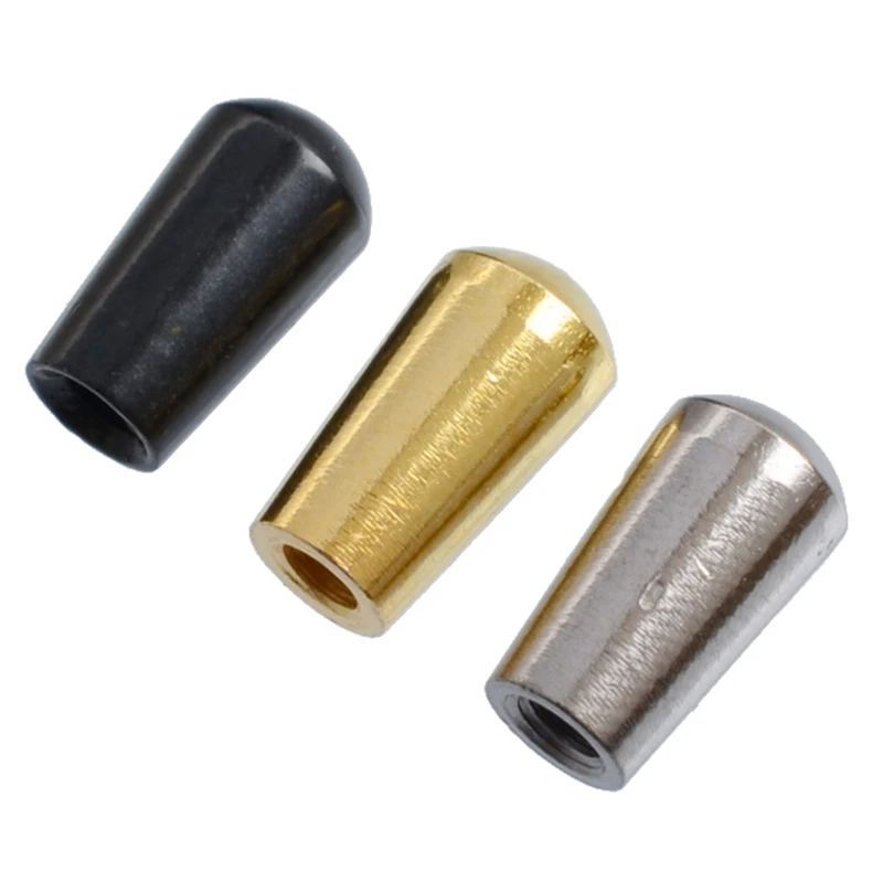 

Guitar Pickup Switch Tip, Guitar Toggle Switch Selector with Brass Metal Tip 3 Way Toggle Switch Knob Tip Cap for Guitar