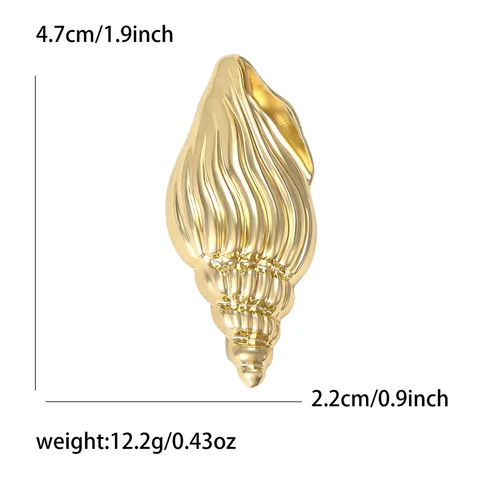 Металлическая брошь морская звезда