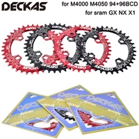 deckas 9496 bcd bicycle chainwheel 32343638t mtb bike chainring mountain crown round oval for m4000 m4050 gx nx x1 crank