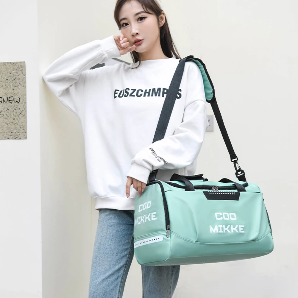 Women Men Gym Bags For Fitness Training Handbags Outdoor Travel Luggage Bags Waterproof Large Capacity Dry Wet Separation Bags