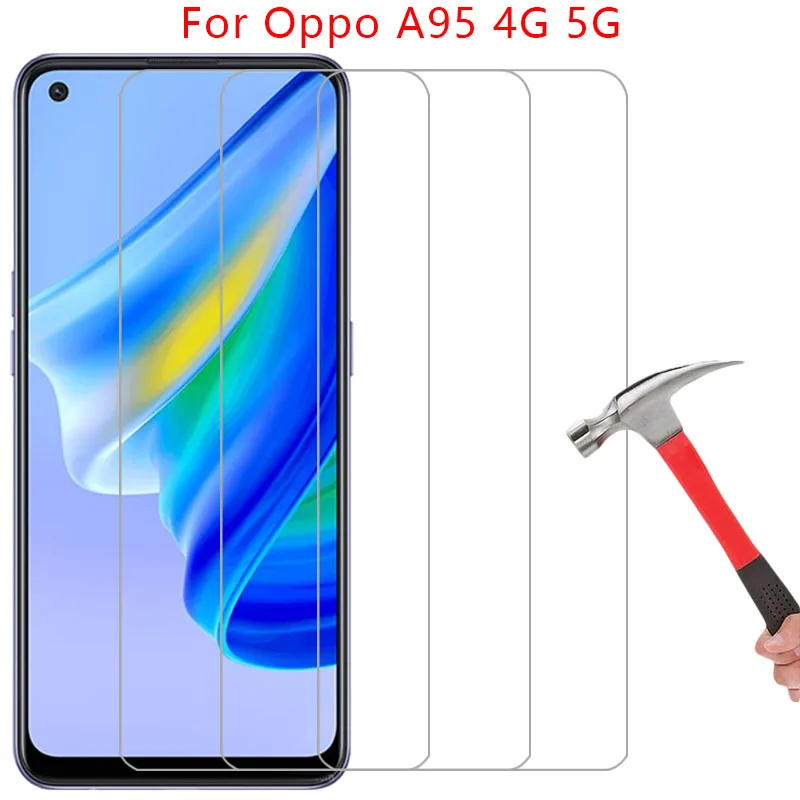 Защита экрана для oppo a95 4g 5g защитное закаленное стекло на oppoa95 a 95 95a пленка