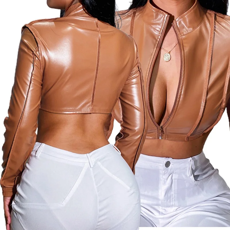 

Sexy Leather Jacket Leather Moto Jacket Women Woman Jackets Coats Women Abrigos Elegantes Fur Leather Coat 5Xl Y2K 5Xl