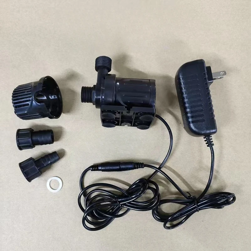 DC12V24V 4 points dc brushless hot water booster solar panel small pump brushless dc pump