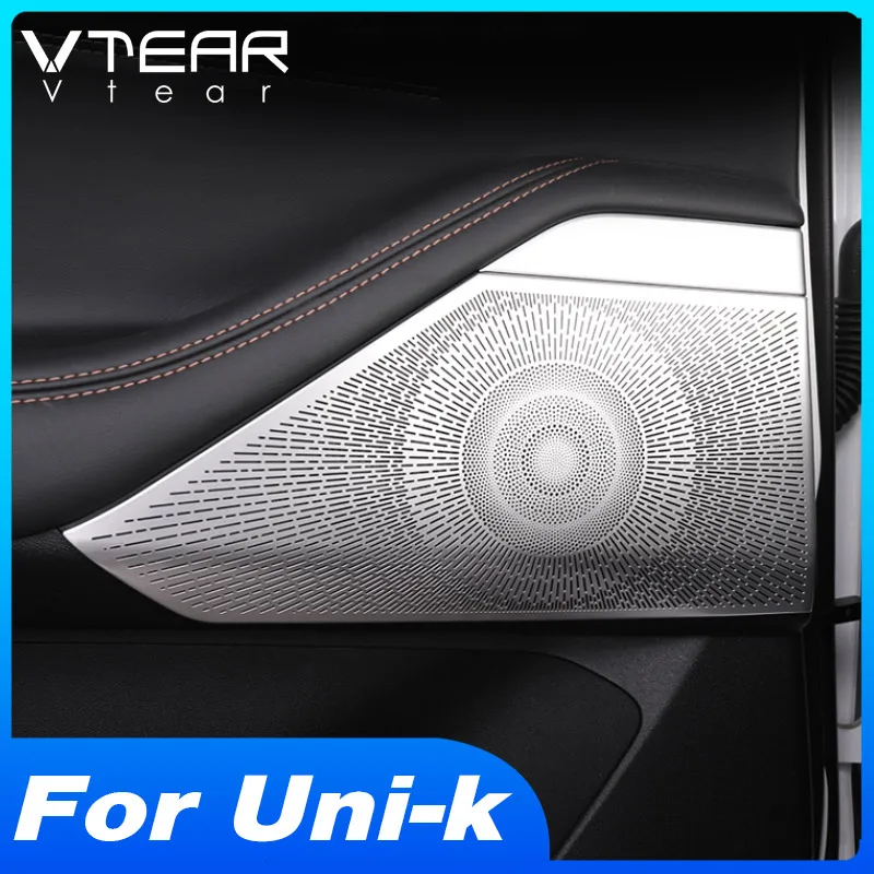 

Vtear Door Speaker Cover Decoration Car Interior Details Dust-Proof Accessories Anti-Dirty Parts For Changan Uni-k Unik 2022