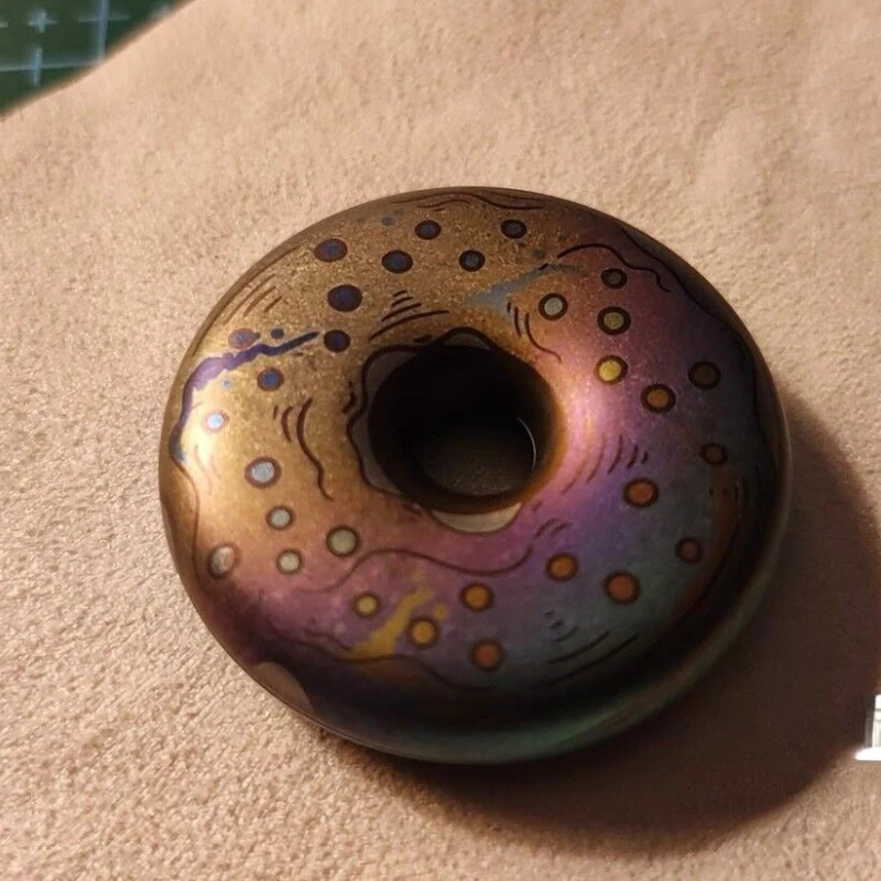 

Second-Hand out-of-Print EDC Donut Milk-in-Water Ppb Titanium Alloy Color Version Accessories Complete