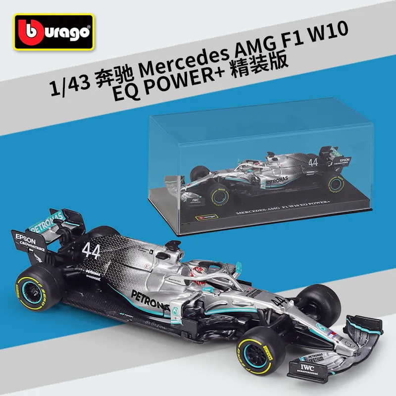 Модель автомобиля 1:43 2019 W10 #77 #44 W07 #6 F1 гоночная формула статическая имитация литье