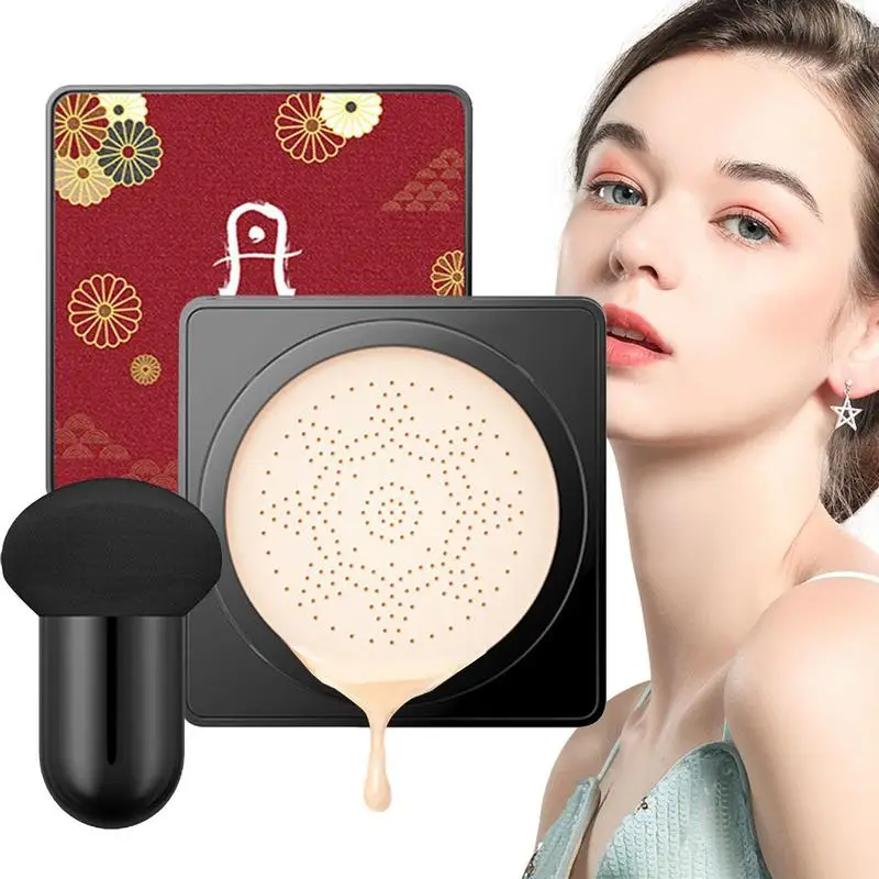 

BB Cream Foundation Full Coverage Mushroom Head Air Cushion CC Cream Brighten And Natural BB Cream Makeup Base Long Lasting With