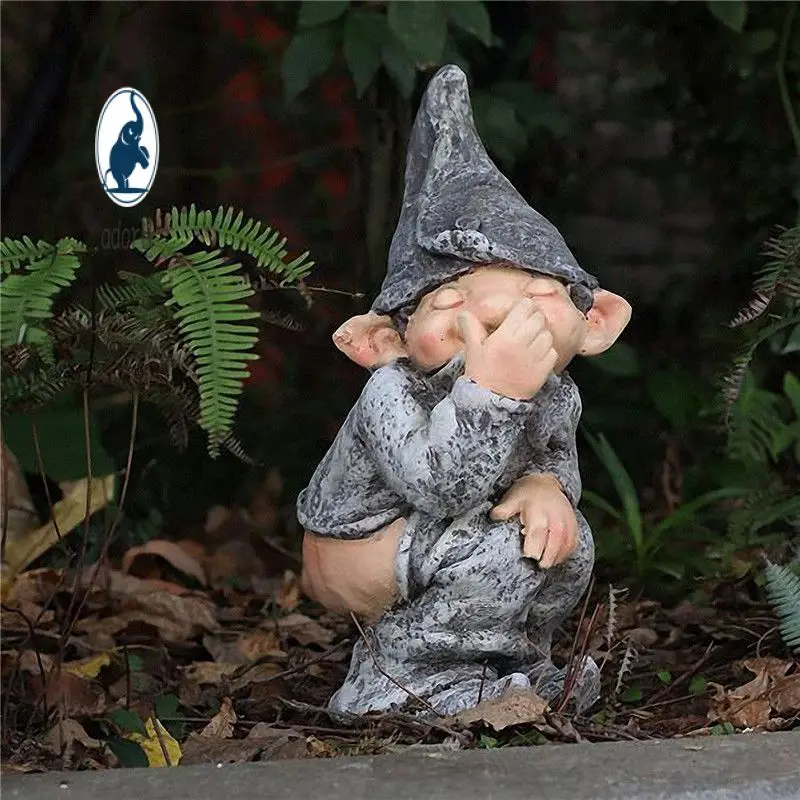 

Statue Garden Decoration Figurine For Home Yard Garden Statue Take Off Their Pants And Pull Smelly Resin Crafts