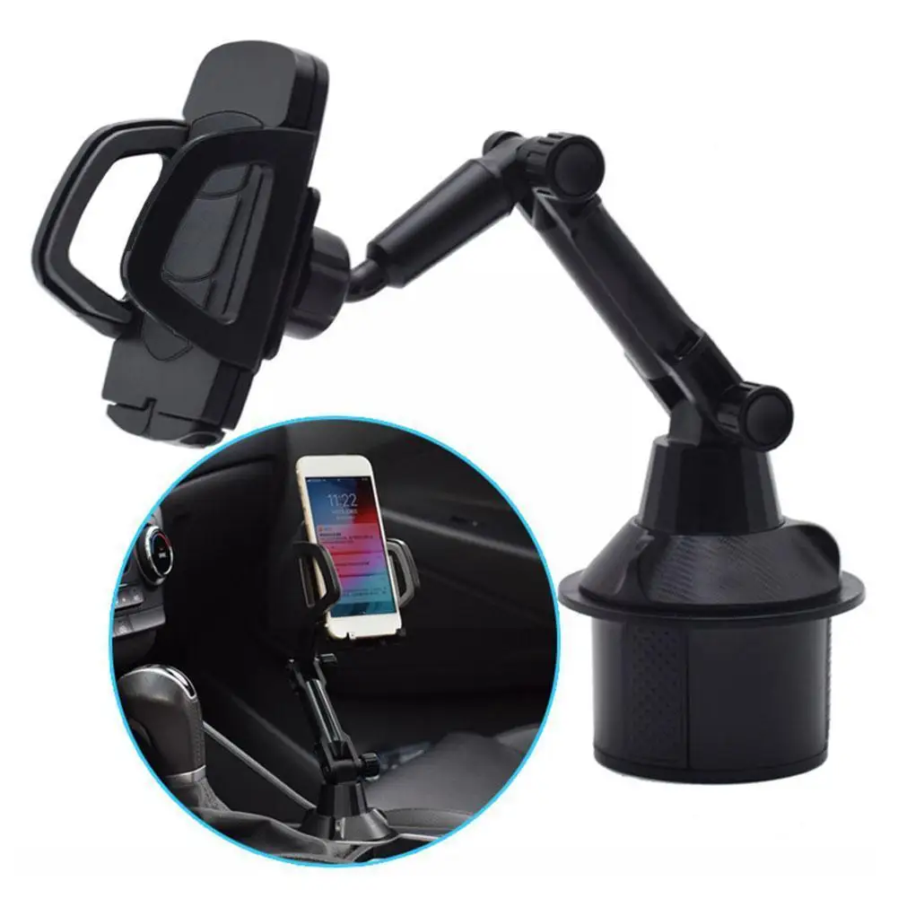

Автомобильный держатель для стакана с поворотом на 360 градусов, регулируемое соединительное крепление, подставка для телефона, универсальная подставка для мобильного телефона с длинной рукояткой P5d1