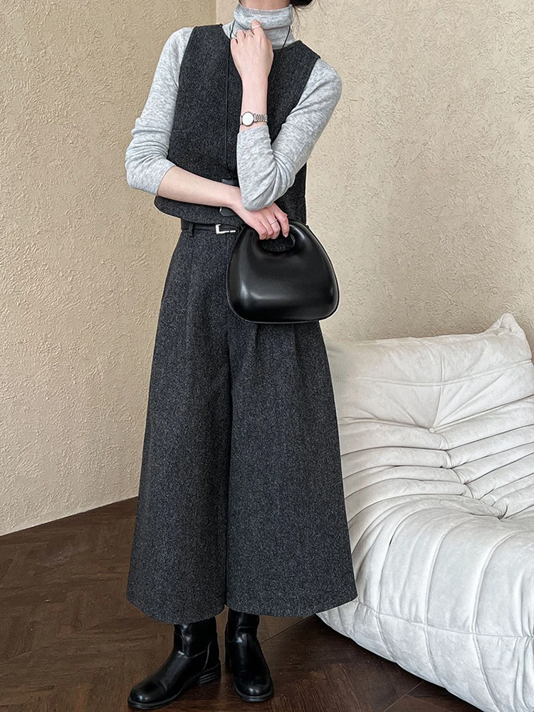 LANMREM Высококачественный комплект из двух предметов жилет с круглым вырезом +