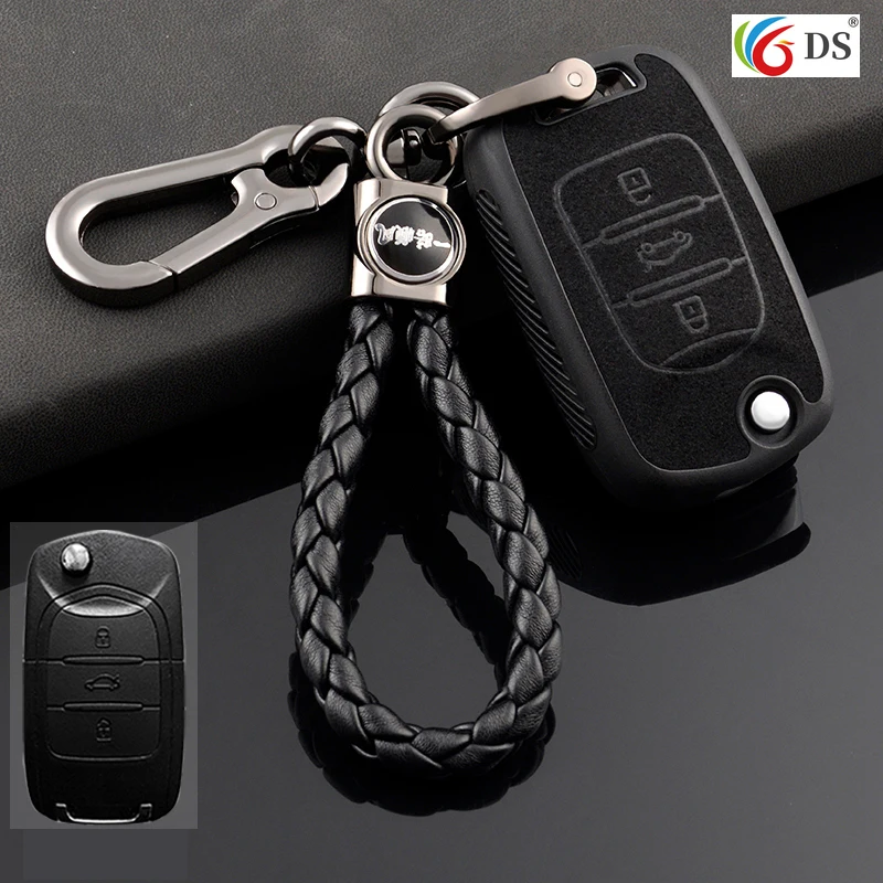 

Leather TPU Car Remote Key Cover Case For Baojun 730 510 560 310 630 310W Auto Key Full Cover Shell keychain