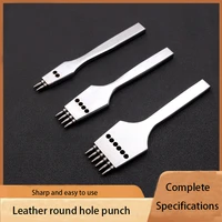 leather craft tool spacing punch 2 4 6 tooth round row punching machine