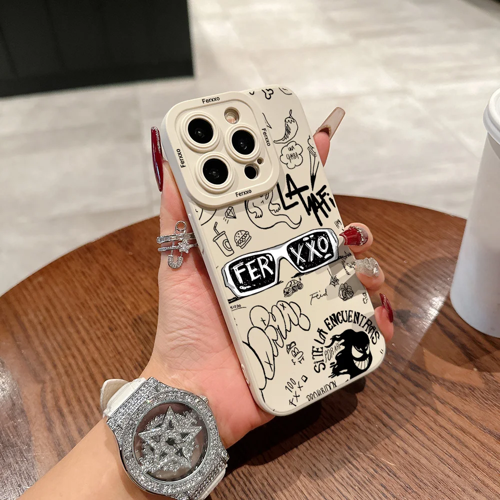 Чехол для телефона Feid Nitro Jam Ferxxo защитный чехол iPhone 16 15 14 13 12 11 X XR Xs Plus Pro Max Mini