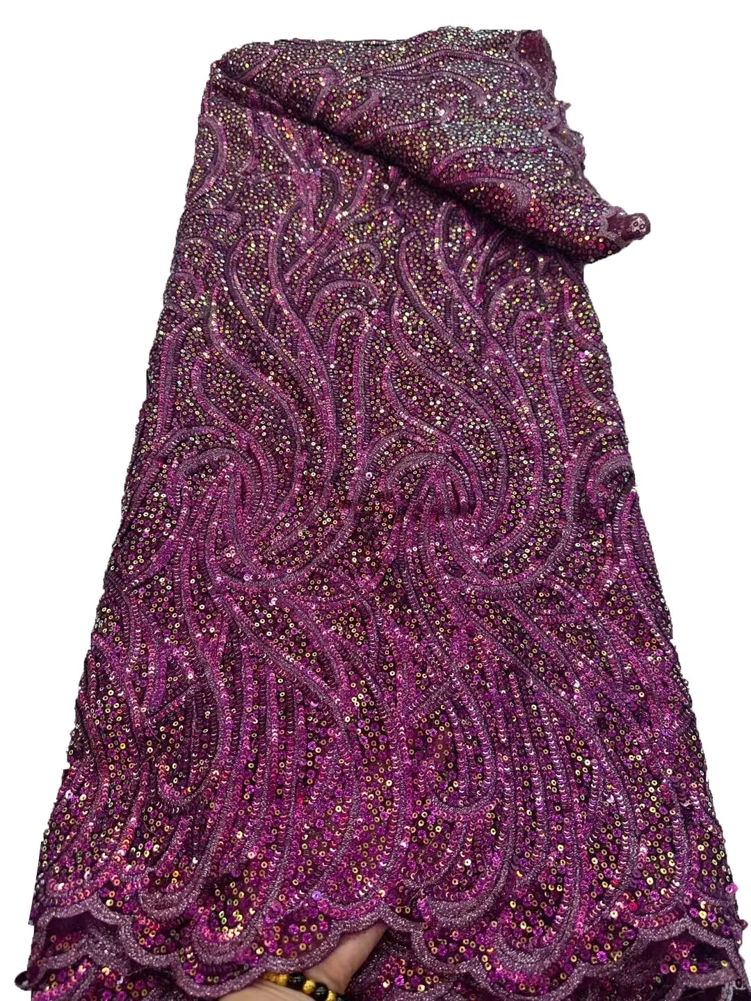 Новая тяжелая промышленная многоцветная блестящая вышивка panhua из сетчатой пряжи