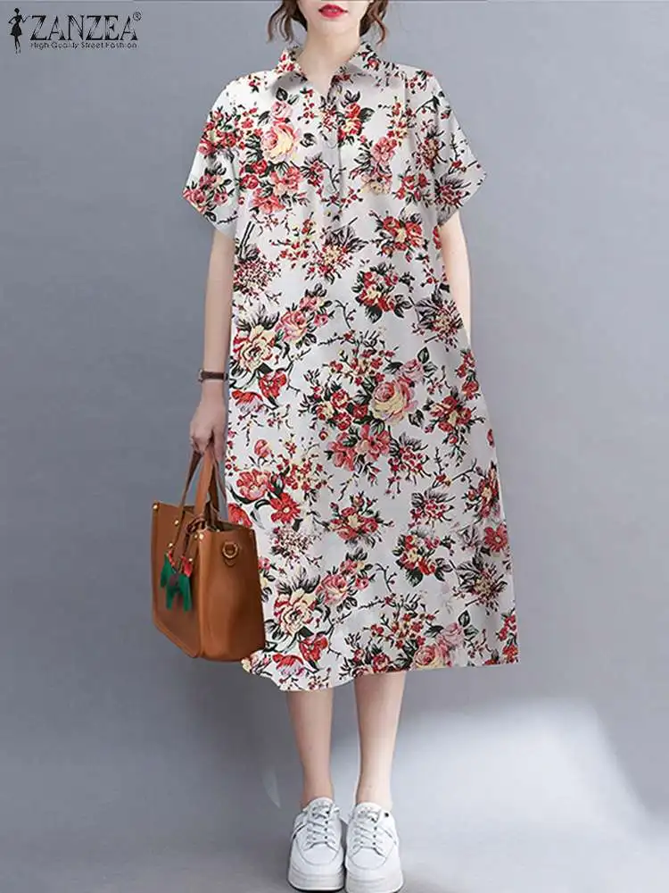 

Женское летнее платье-миди большого размера с богемным принтом