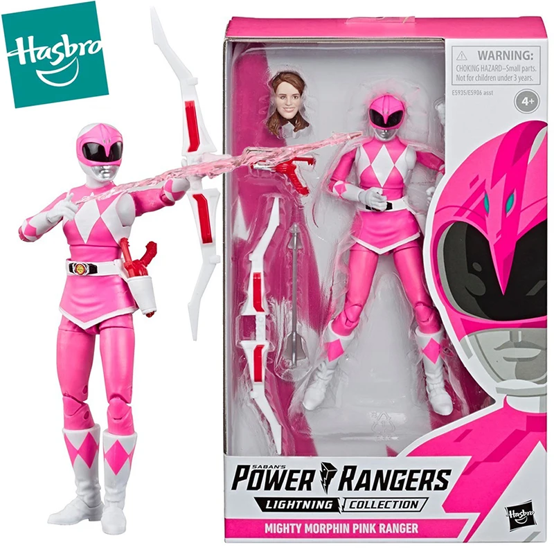 

In Stock Hasbro Power Rangers Lightning Collection Mighty Morphin Pink Ranger Action Figure Collectible Model Gift Toys For Fans