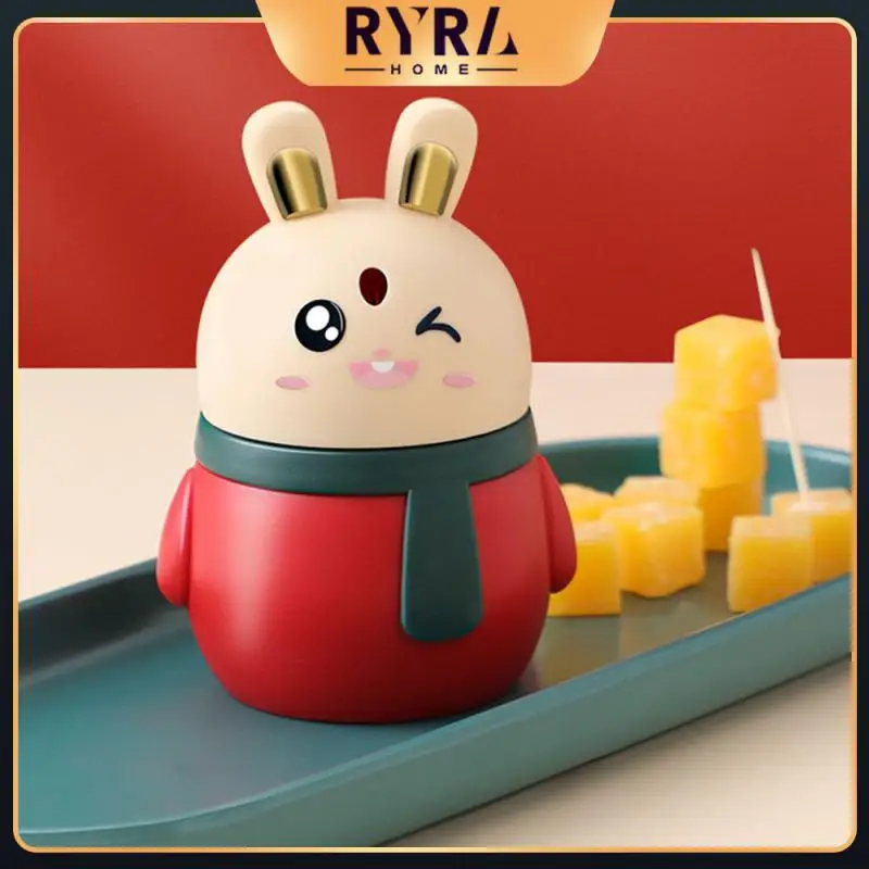 

Stable Base Toothpick Tube Cute Toothpick Jar Compressional Toothpick Holder Multi Color Mix And Match Kitchen Accessories