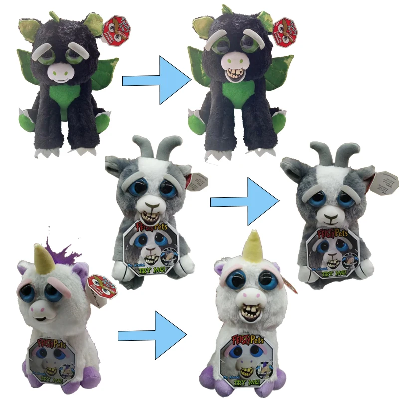 

23cm Feisty Pets Bad teeth stuffed animals kids stuffed animals birthday gift Christmas gift movie animation plush peripheral