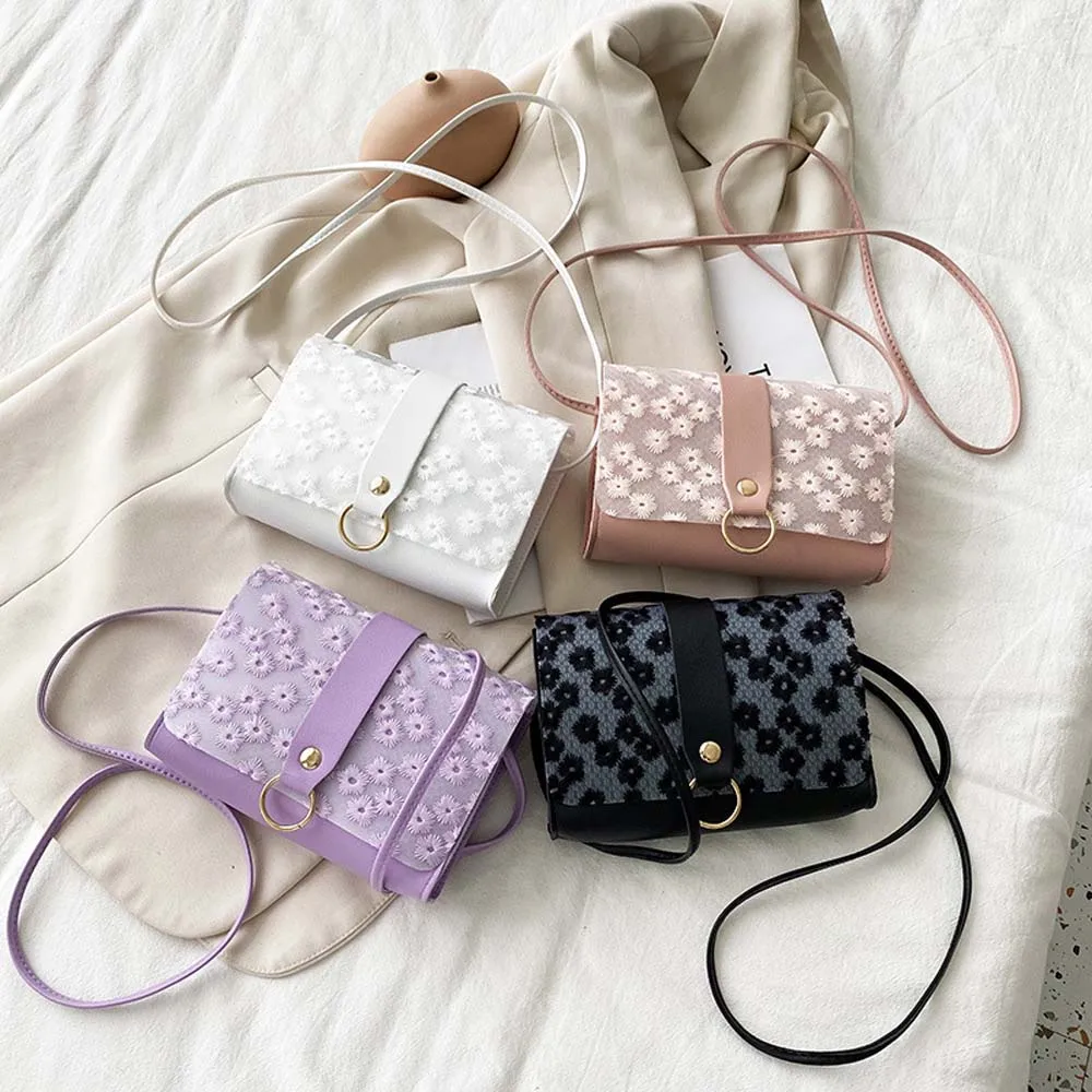 

Women Handbags Flower Print Chain Small Ladies Underarm Bags Fashion Casual Elegant Simple Cute Clutch Purse Female Armpit Bag