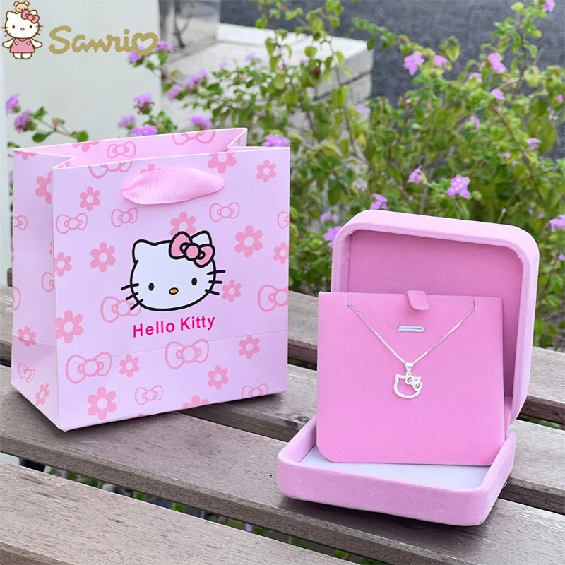 

Колье Sanrio Hello Kittys Y2K с милым мультяшным орнаментом, изысканное модное кольцо, подарок на день Святого Валентина