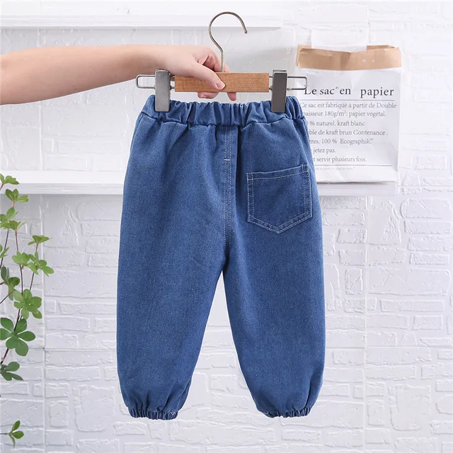 2023 Spring Autumn Children Clothes Boys Suit Denim Pullover Tops + Jeans Pants 2Pcs/Set Infant Casual Outfits Kids Sportswear 6