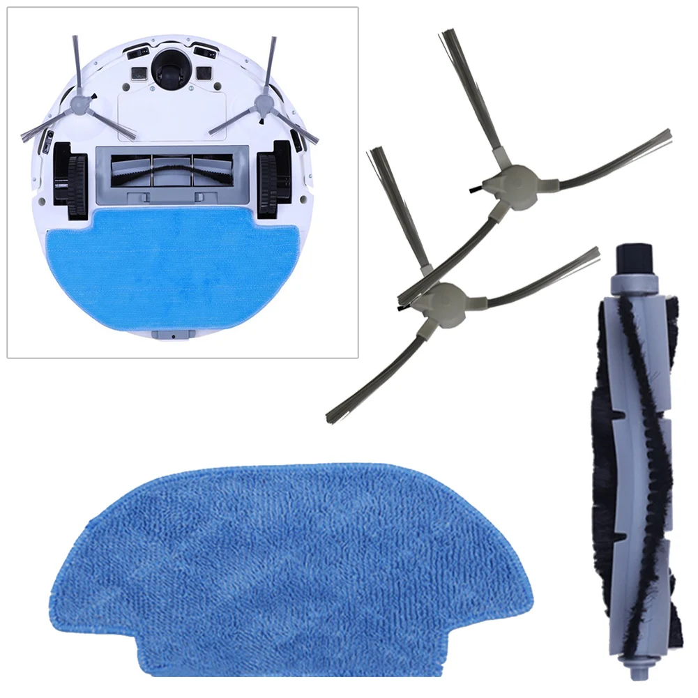 

Roller Side Brush Mop Cloth Set For Liectroux ZK901 Alfawise V10 Max Haier JS35 Robotic Vacuum Cleaner Part
