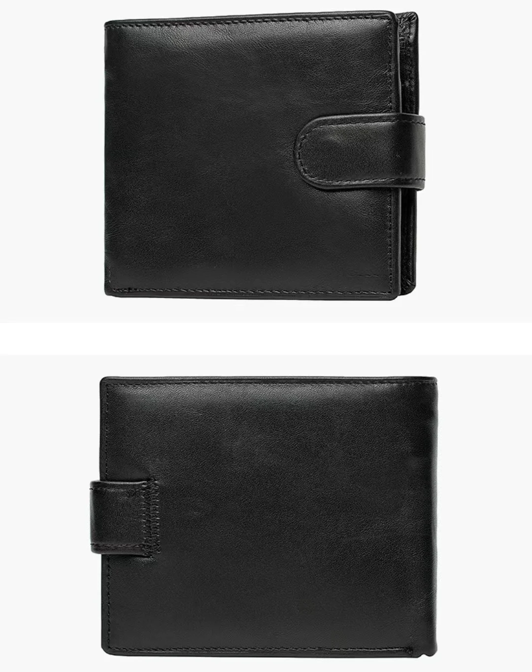 Manufacturer Direct Selling Leisure Short Business Leather Multi-Functional Large Capacity Buckle Men's Wallet Card Bag
