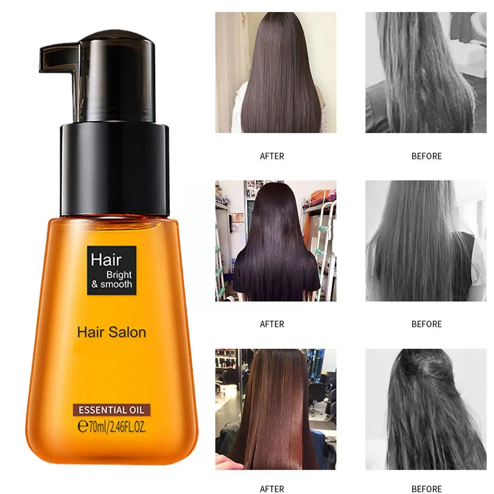 

70ml Hot Moroccan Pure Argan Oil Hair Essential Oil Dry the To Essential Increase Hair Repair Carry Oil Easy Types Gloss N4T0