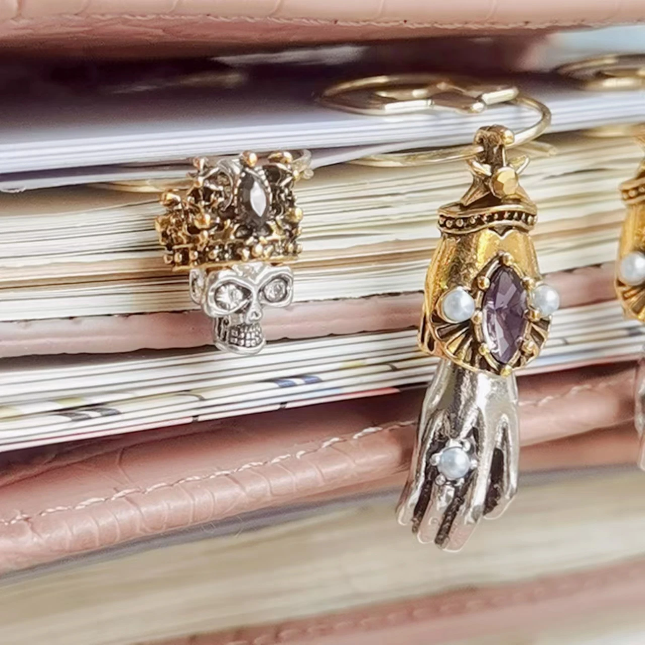 Винтажные жемчужные Зажимы для бумаги в стиле барокко