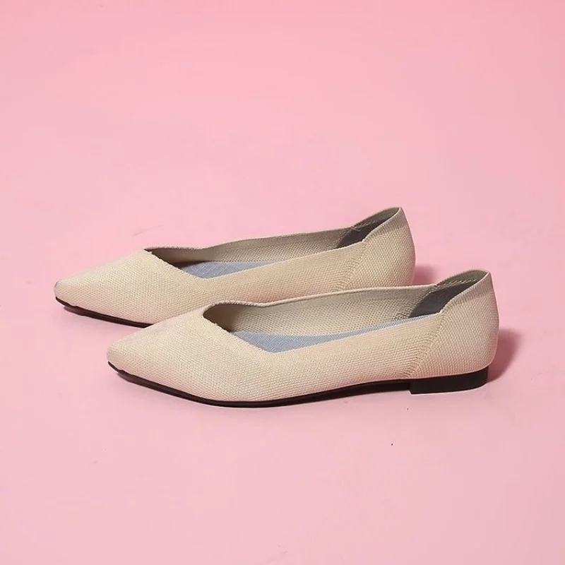 

Женские туфли с острым носком, черные плетеные туфли на мягкой подошве, с острым носком, для весны, 2023