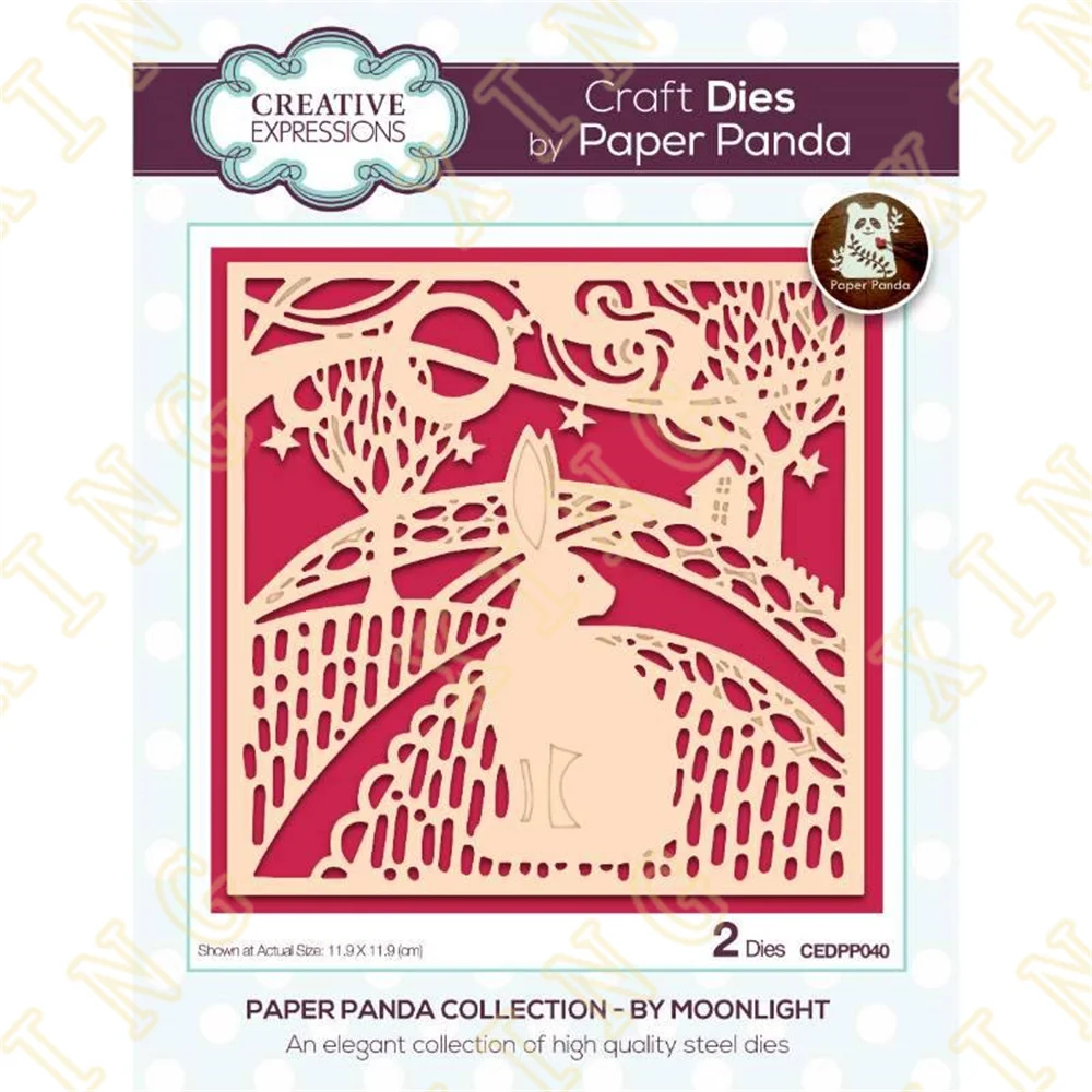 

By Moonlight Metal Cutting Dies Scrapbook Diary Decoration Stencil Embossing Template Diy Greeting Card Handmade 2022 New