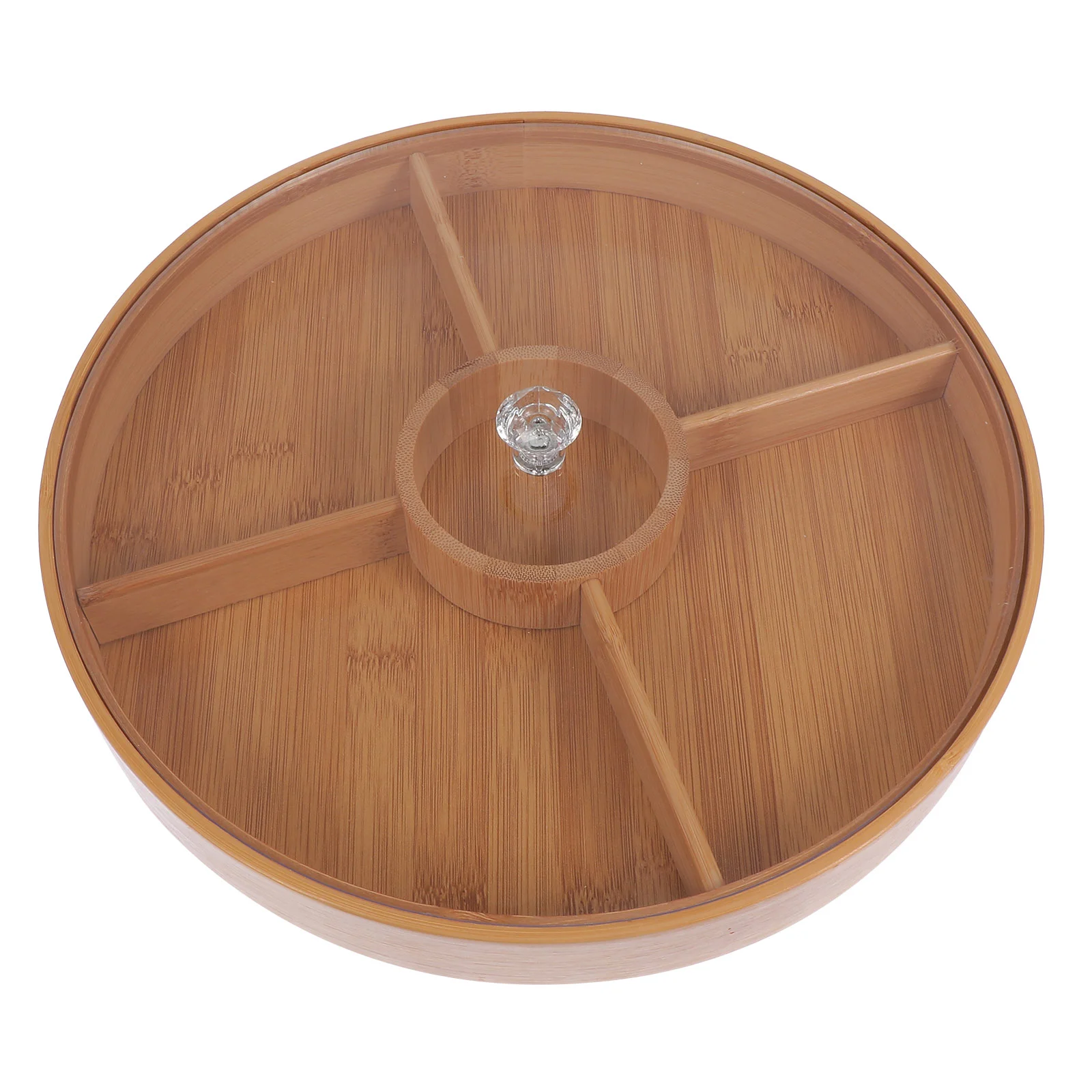 

To Go Plates With Lids Nut Plate Fruit Plates Practical Tray Portable Dish Pastry Platter Multi-grids Candy Food Storage