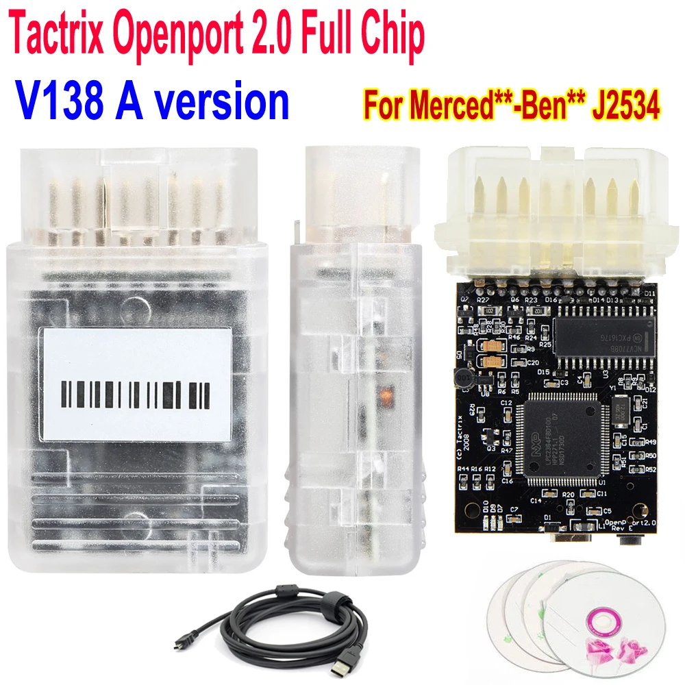 Автомобильный диагностический сканер Tactrix Openport 2 0 ECU FLASH open port с чипом OBD OBD2 для Merc