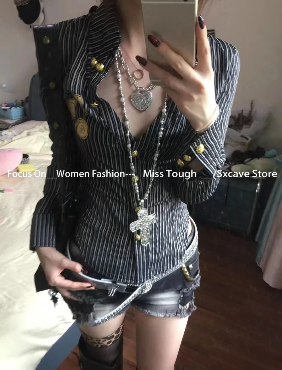 Ретро и современная субкультура готическая блузка футболки с длинными рукавами